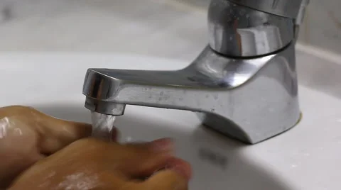 Man Washing Hand Stock Footage 49577273