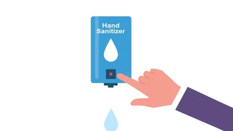 Man Washing hands with alcohol based sanitizer gel for protecting from germs Stock Footage 241836012