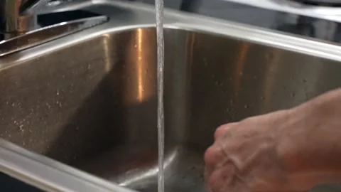 Man washing hands close-up 1 Stock Footage 147954005