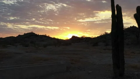 Man watching Phoenix sunset 库存影片 164914335