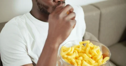 Man Watching TV Stock Footage 109001697