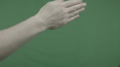 The man waves his hand Stock Footage 74197497