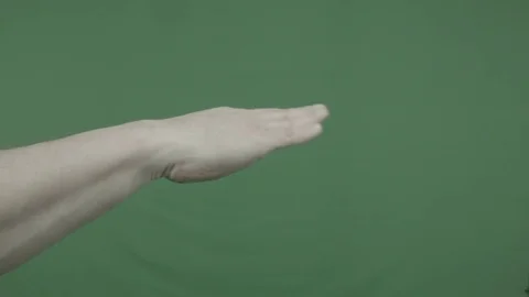 The man waves his hand Stock Footage 74197523