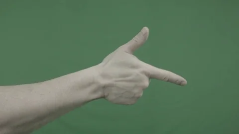 The man waves his hand Stock Footage 74197527