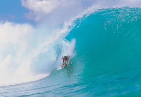 Man on Waves 写真素材