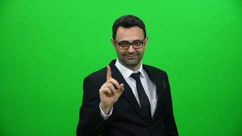 Man Waving Finger to Reject. Hand Gesture to Say No. Stock Footage 88651731