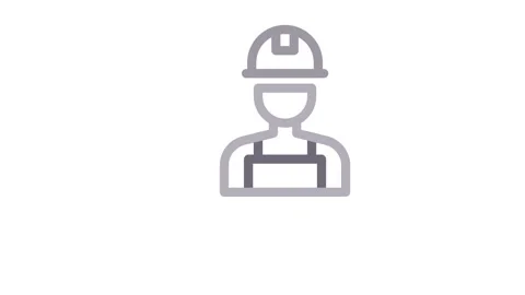 A man wearing a hard hat holds a wrench, ready to work on a construction pr.. Stock Footage 334778252