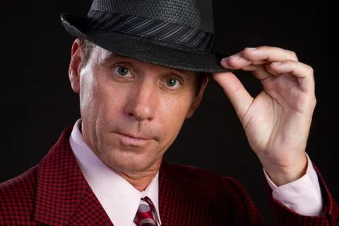 Man wearing hat Stock Photos