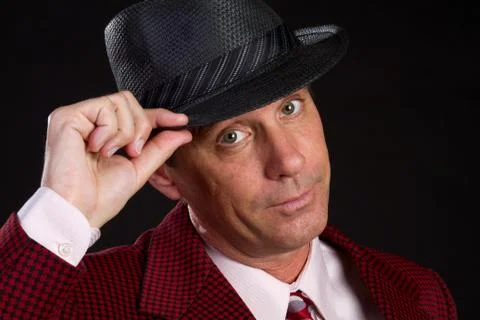 Man wearing hat Stock Photos