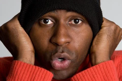 Man wearing hat Stock Photos