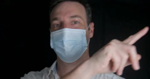 Man wearing mask and dancing in slowmotion Stock Footage 137924663