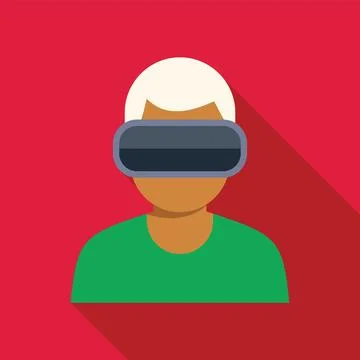 Man wearing virtual reality headset experiencing metaverse simulation 스톡 일러스트