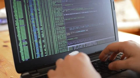 Man web developer on internet business, web development coding Stock Footage 171567732