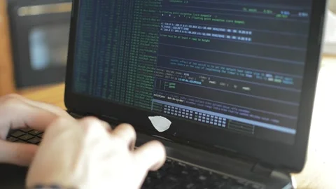 Man web developer on internet business, web development coding Stock Footage 171569372