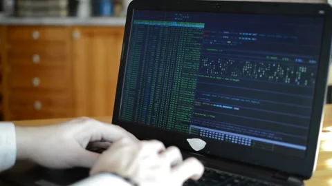 Man web developer on internet business, web development coding Stock Footage 171569871