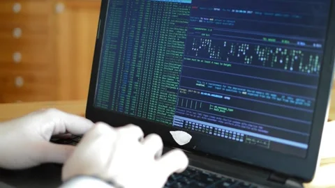 Man web developer on internet business, web development coding Stock Footage 171570733