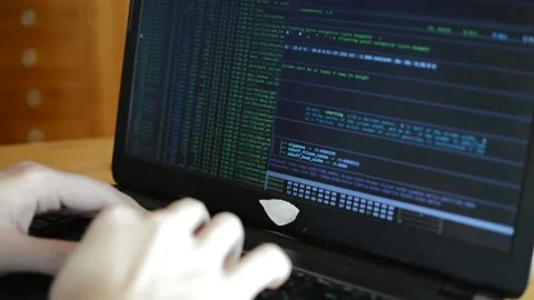 Man web developer on internet business, web development coding Stock Footage 171570798