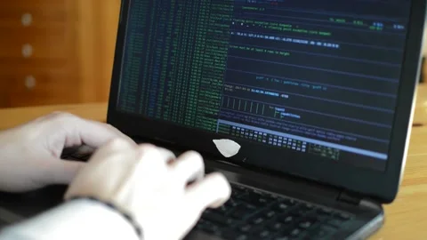 Man web developer on internet business, web development coding Stock Footage 171571419