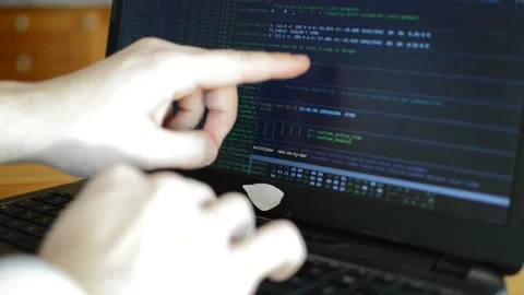 Man web developer on internet business, web development coding Stock Footage 171571455