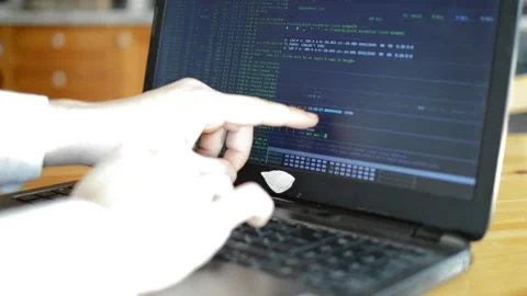 Man web developer on internet business, web development coding Stock Footage 171572009