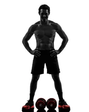 Man weights body builders training  exercises Fotos de archivo
