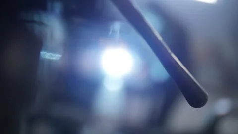 A man  weld a metal construction Stock Footage 130710714