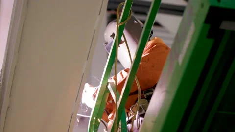 Man welding a beam Stock Footage 229654091