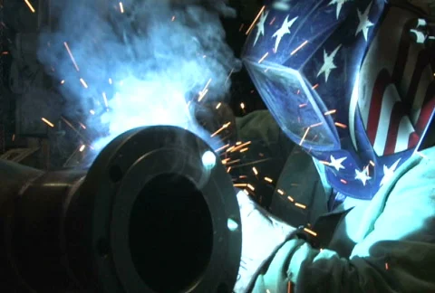 Man Welding, Close Up 1 Stock Footage 285012