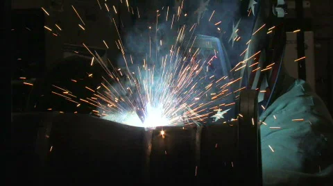 Man Welding, Close Up 2 Stock-Footage 280231