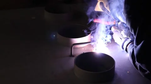 Man welding close up Video stock 64872086