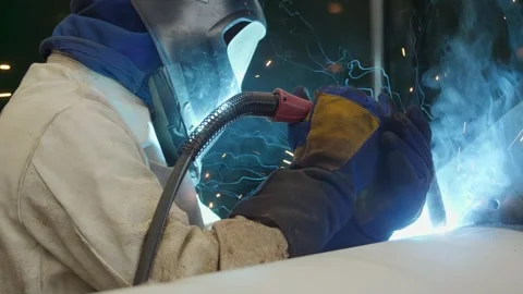 Man welding Stock Footage 296603729