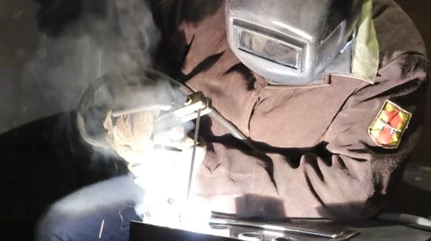 Man welding metal Video stock 62865249