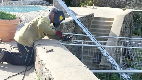 Man Welding. Video. No Audio Stock Footage 146587586