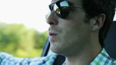 Man whistling Stock Footage