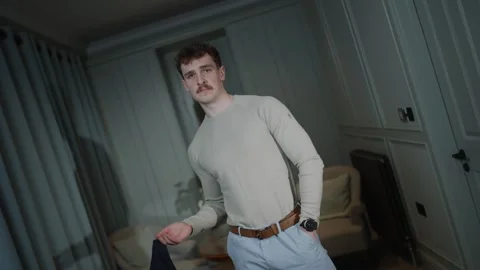 A man in a white shirt Stock Footage 295996658