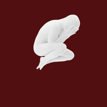 Man in white suit jumping Illustrazione stock