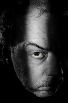 The man who spies. Stock Photos