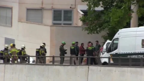 Man who threatened to explode a building in La Zubia was arrested, Granada, ES - Stock Footage 278290126