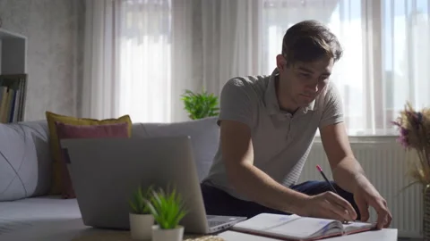 The man whose affairs do not go well is helpless. Stock Footage 218930473