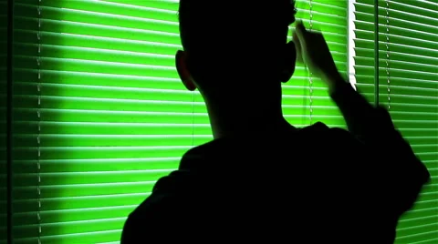 Man at windows Stock Footage 57635522