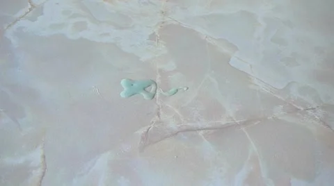 Man Wiping Up a Spilt Liquid Mess On A Kitchen Worktop (Model Release) Video stock 1037272