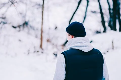 Man In Wood Stock Photos