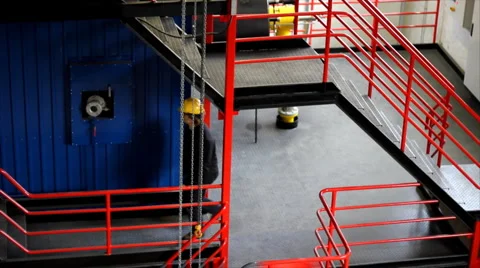 Man at work Stock Footage 1081089