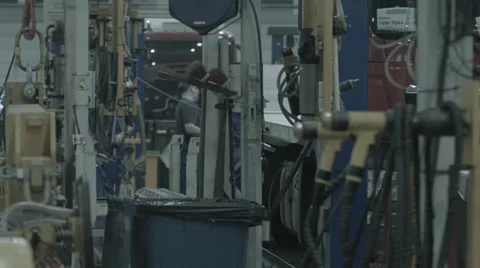 Man at work. Industrial Stock-Footage 33444412