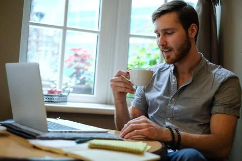 Man at work Stock Photos