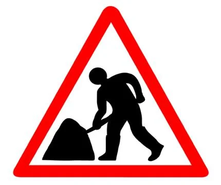 Man at Work Symbol Stock Illustration