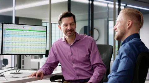Man Workers In Office Break Stock Footage 264030489