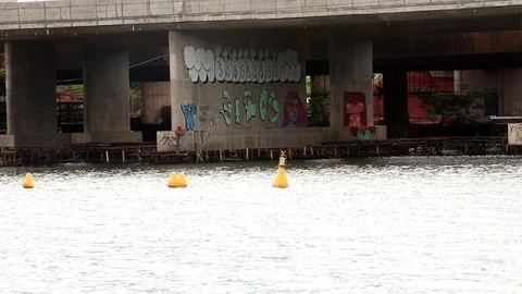 Man Working on Bridge Video stock 120881881