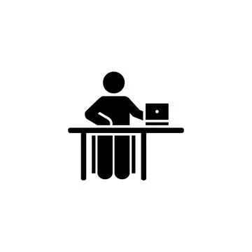 Man, working, business icon. Element of daily routine icon Stock Illustration