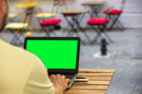 Man working coffee Stock Photos